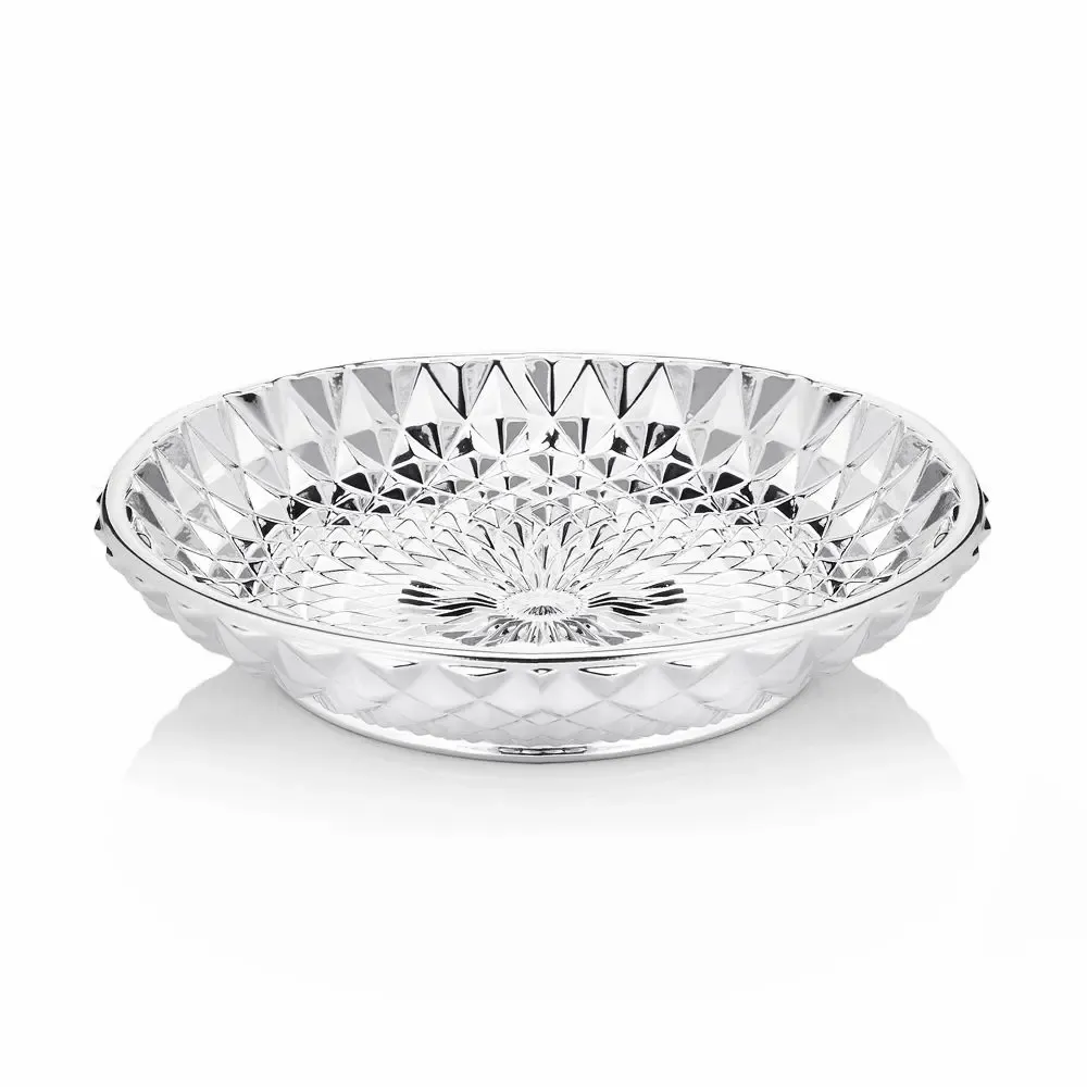 Objets design - Centre de table avec « Diamant » argenté - OTTAVIANI