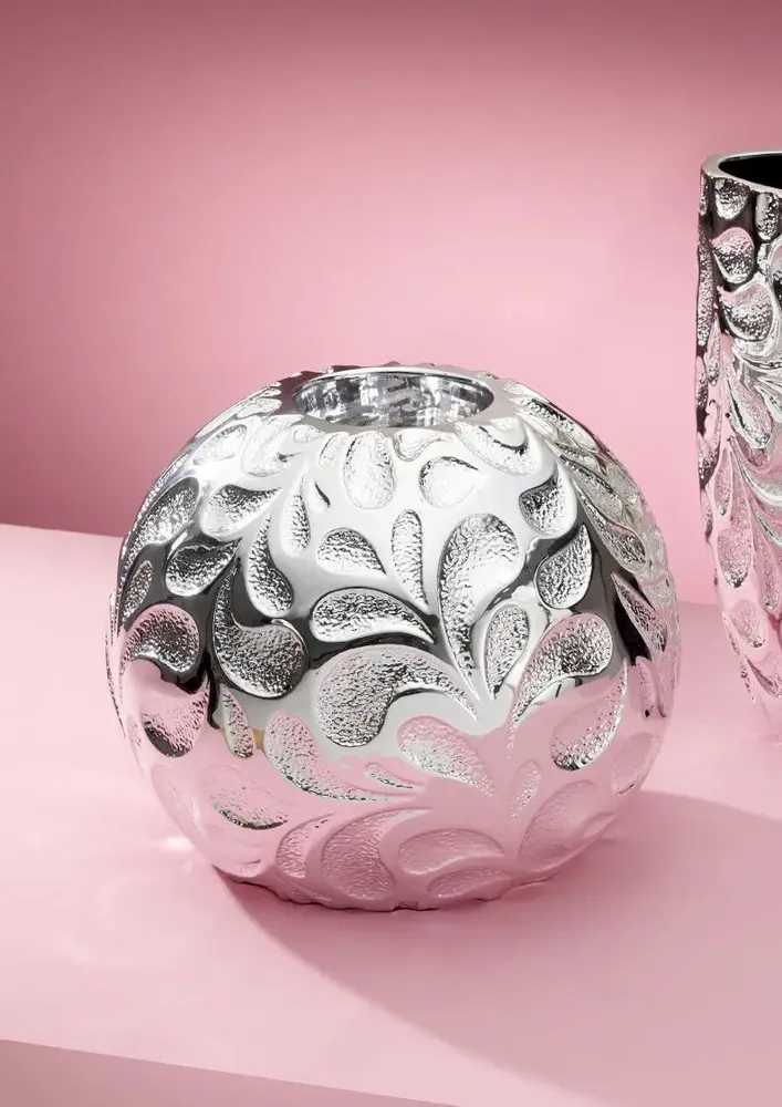Objets design - Vase en argent « Damas » - OTTAVIANI