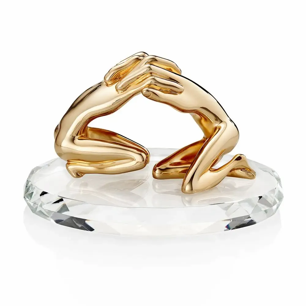 Objets design - Sculpture avec "Étreinte" en argent - OTTAVIANI