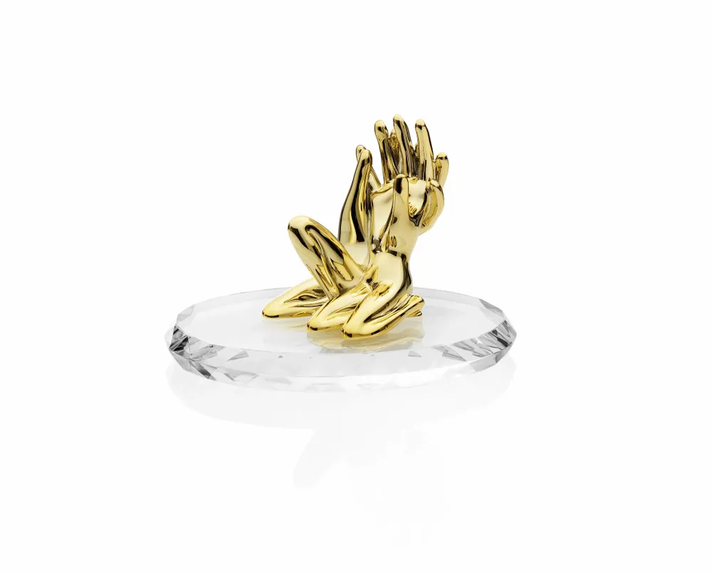 Objets design - Sculpture en argent « Édition spéciale Amour » et or - OTTAVIANI