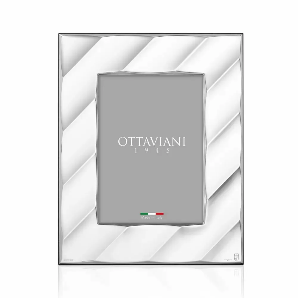 Objets design - Cadre photo avec cravate argentée - OTTAVIANI