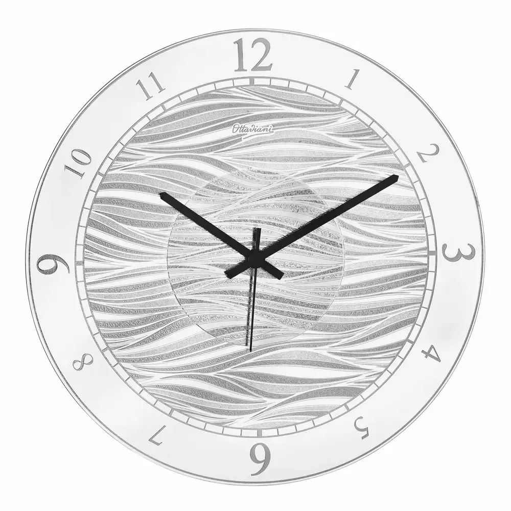 Objets design - Horloge murale miro-argent « La mer de la vie » - OTTAVIANI