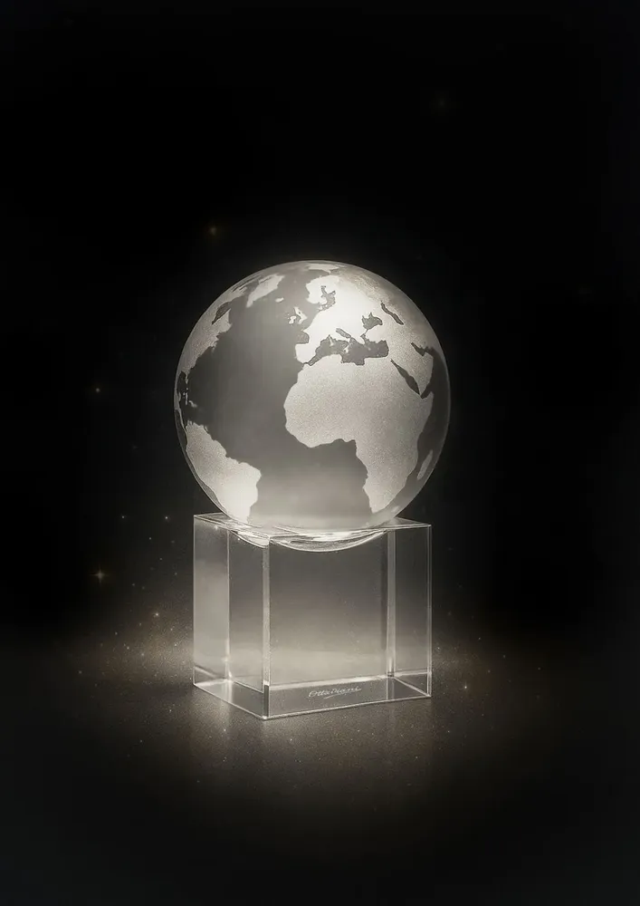 Objets design - globe de cristal - OTTAVIANI