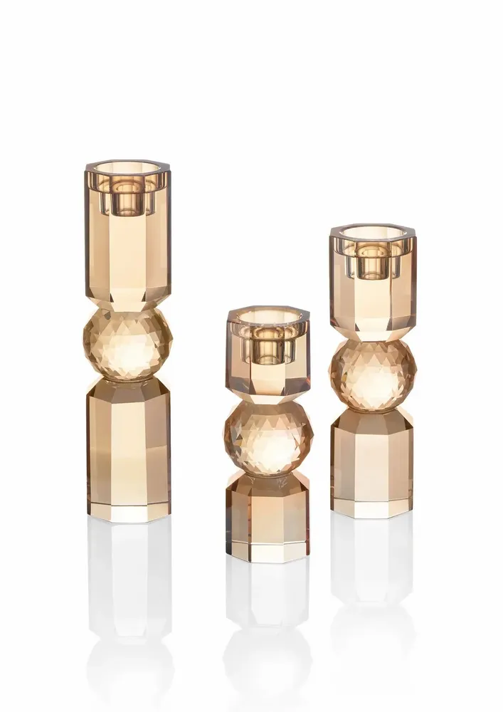 Objets design - Bougeoir en cristal coloré - OTTAVIANI