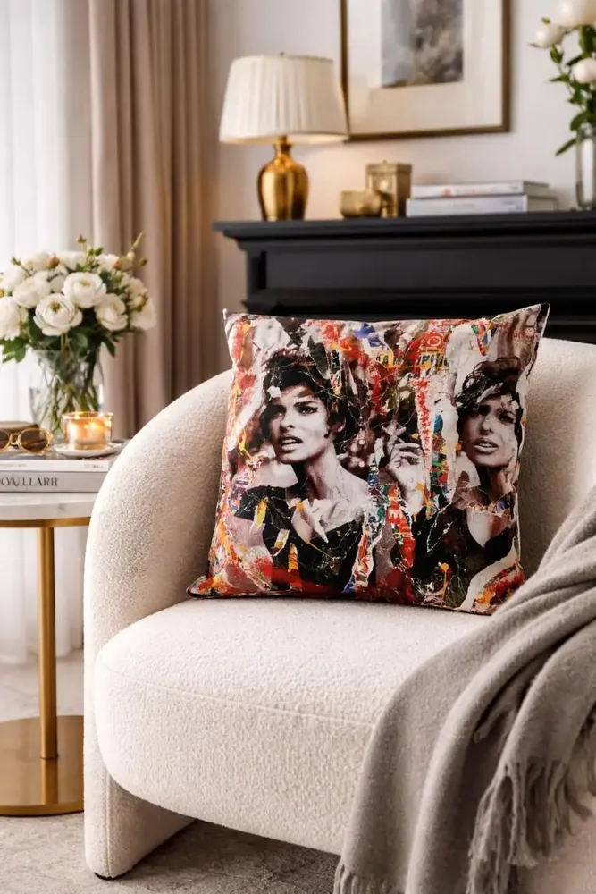 Coussins textile - Housse de coussin décoratif Linda 60 x 60 - Design by Anne Mondy - ARTDECORIS