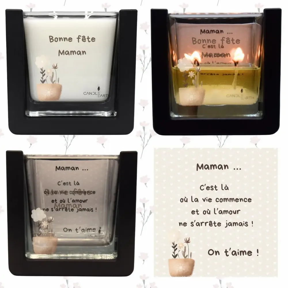 Cadeaux - Fête des Mères Fleur en pot - BOUGIES CANDLEARTH
