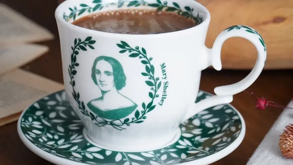 Coffee and tea - Green Tea Cup Set Porcelain Heritage Collection (Set of 6) - SOMNIA ATELIER