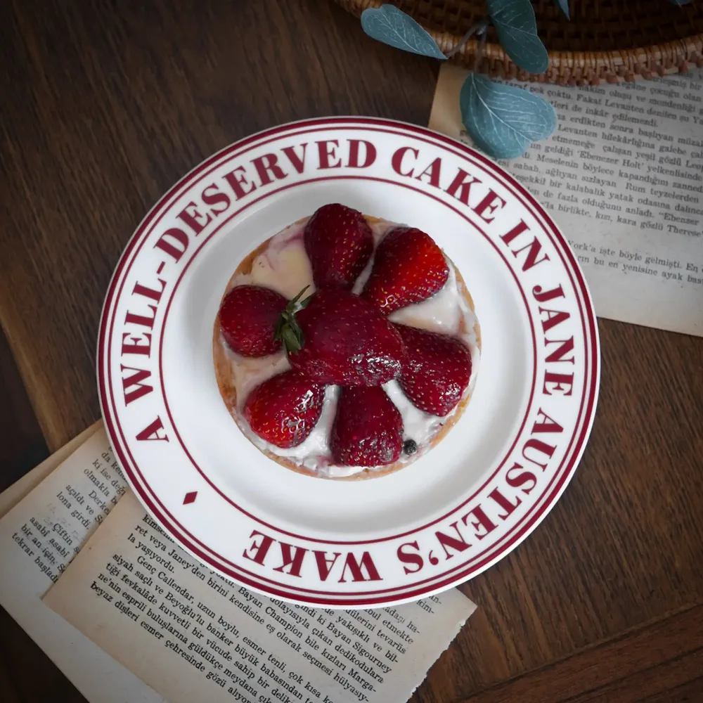 Café et thé - Tasses à thé rouge en porcelaine – Collection Heritage (6 pcs) - SOMNIA ATELIER