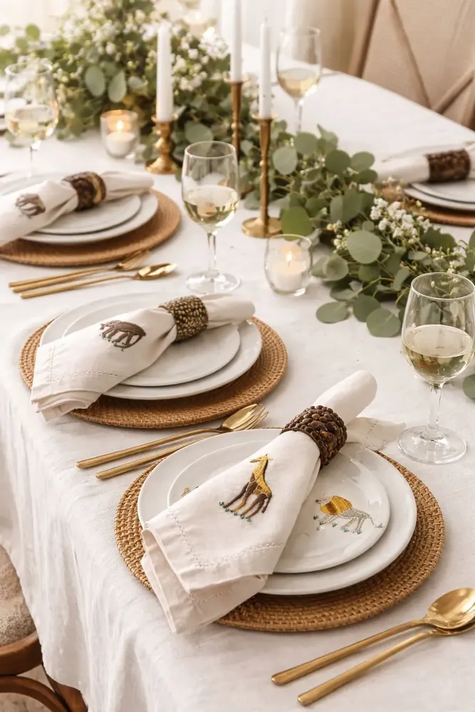 Serviettes - Serviette de Table - Savane - MAISON SAWA