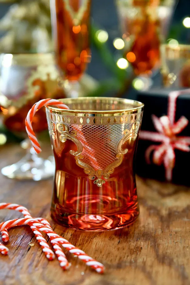 Stemware - Luxury set of 6 pc whisky glass Angel Red-ARE - COMBI POLAND GLASS DECORATOR