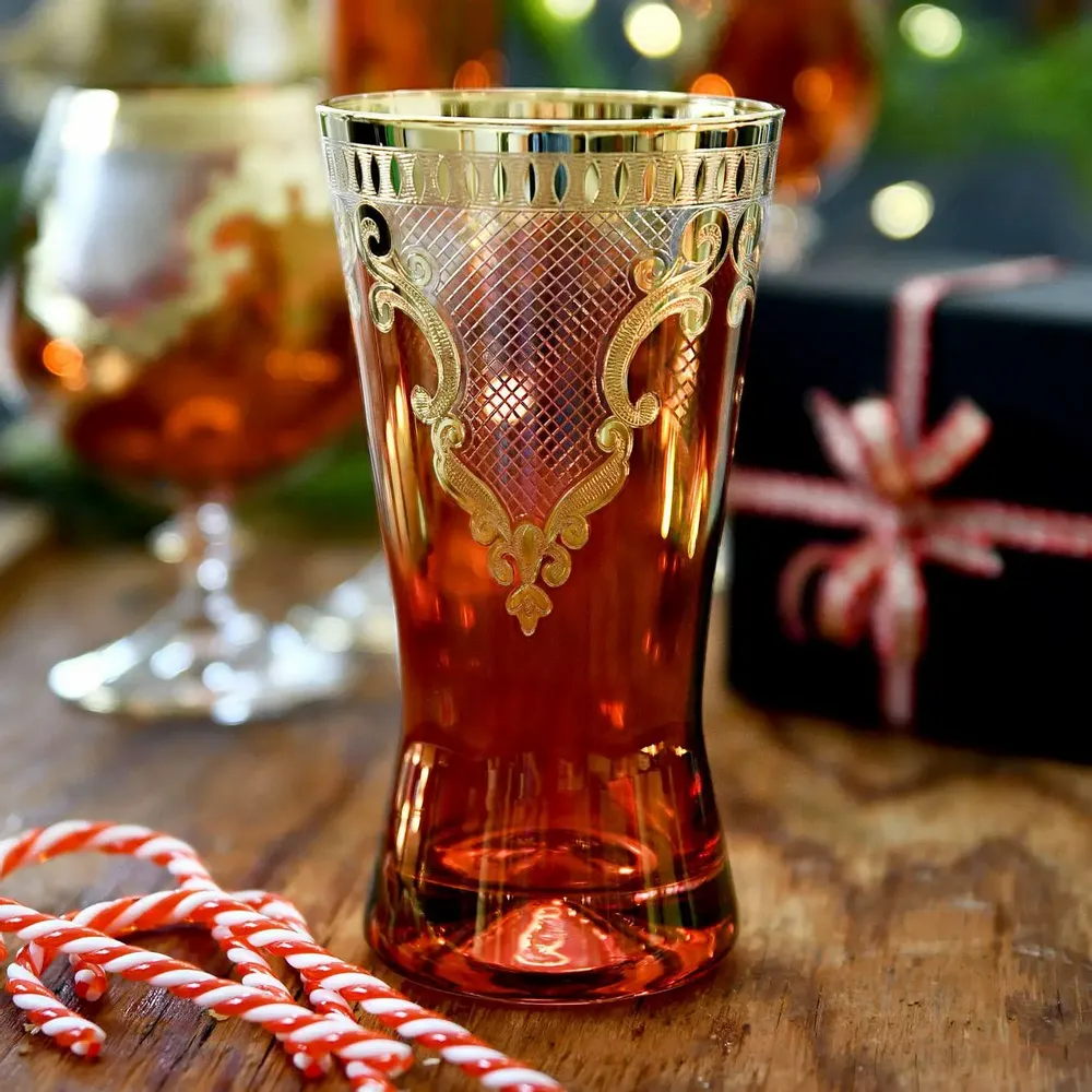 Verres à pied - Incroyable boisson longue durée Angel Red-ard - COMBI POLAND GLASS DECORATOR