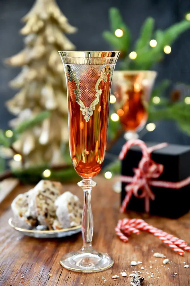 Verres à pied - Lunettes à flûte de luxe-Angel Red-ARA - COMBI POLAND GLASS DECORATOR