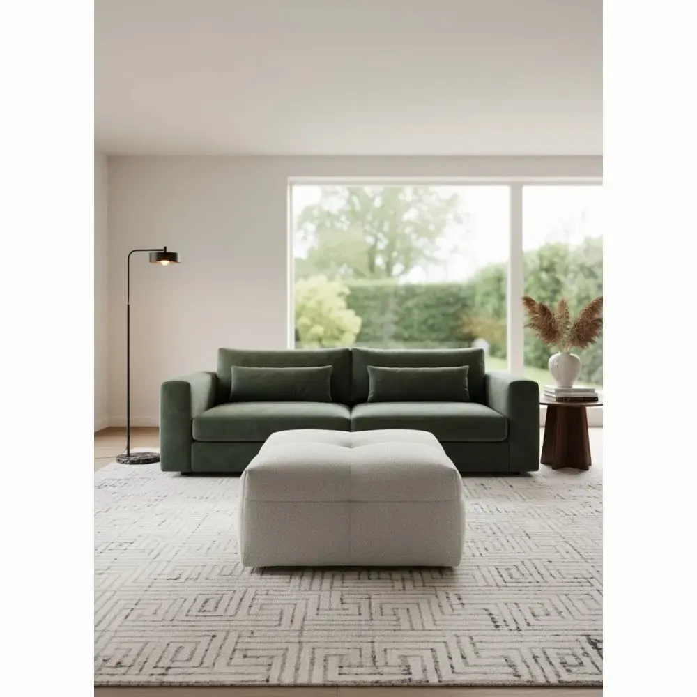 Poufs - Pouf ASTANA écru - EMPREINTE DU TEMPS