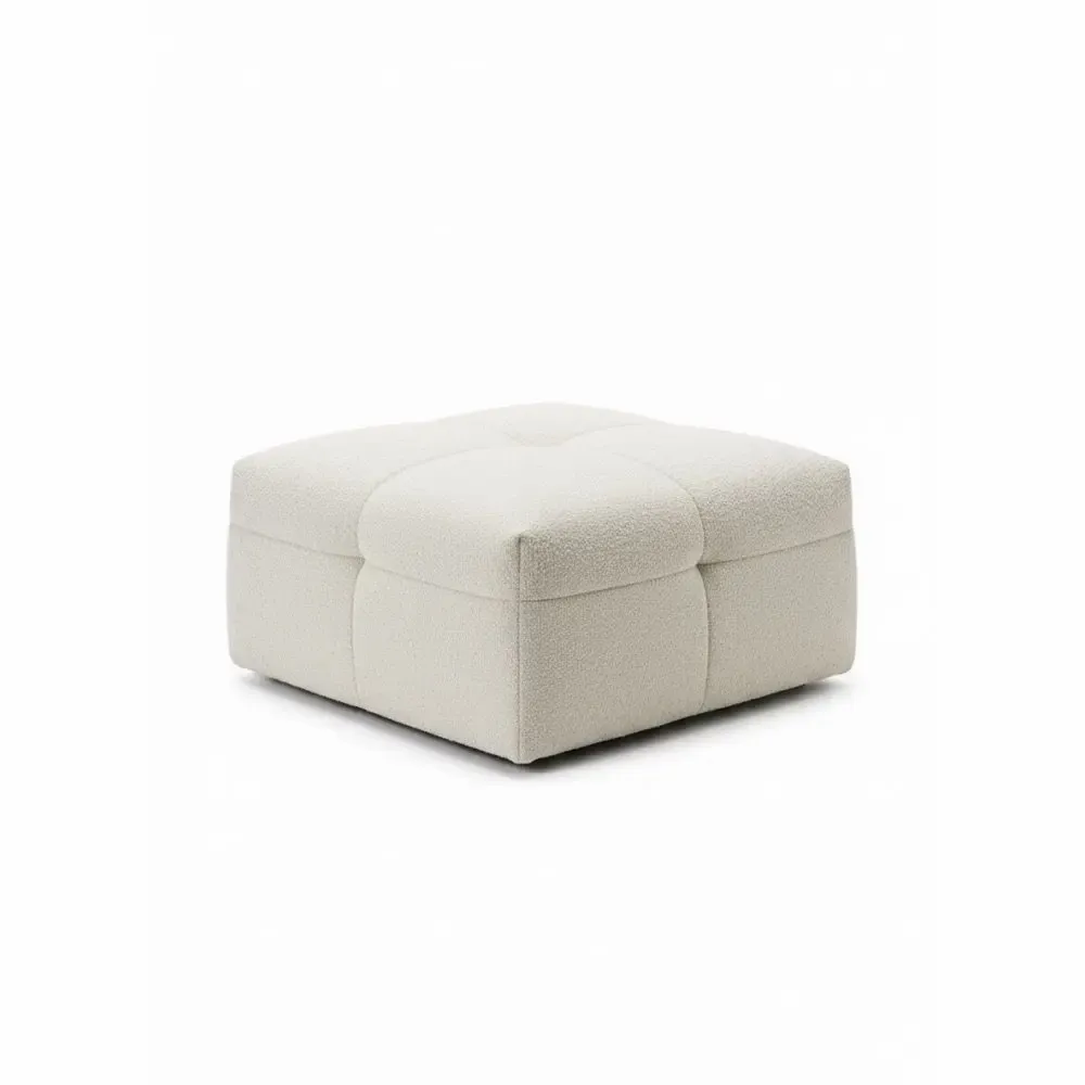 Poufs - Pouf ASTANA écru - EMPREINTE DU TEMPS
