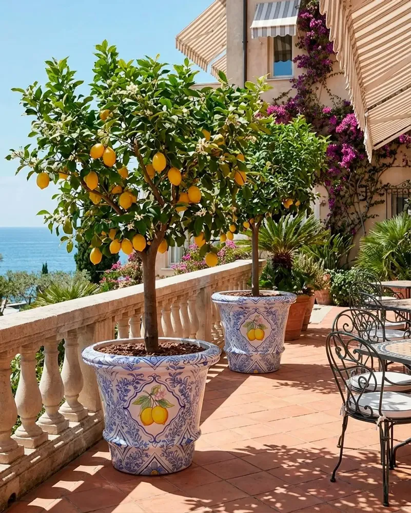 Decorative objects - Lemon ceramic pot - GUADARTE