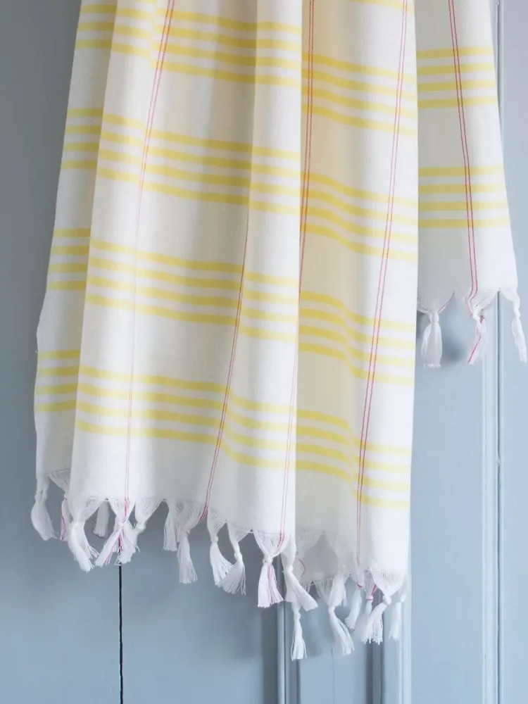 Bath towels - hammam towel Organic yellow - OTTOMANIA