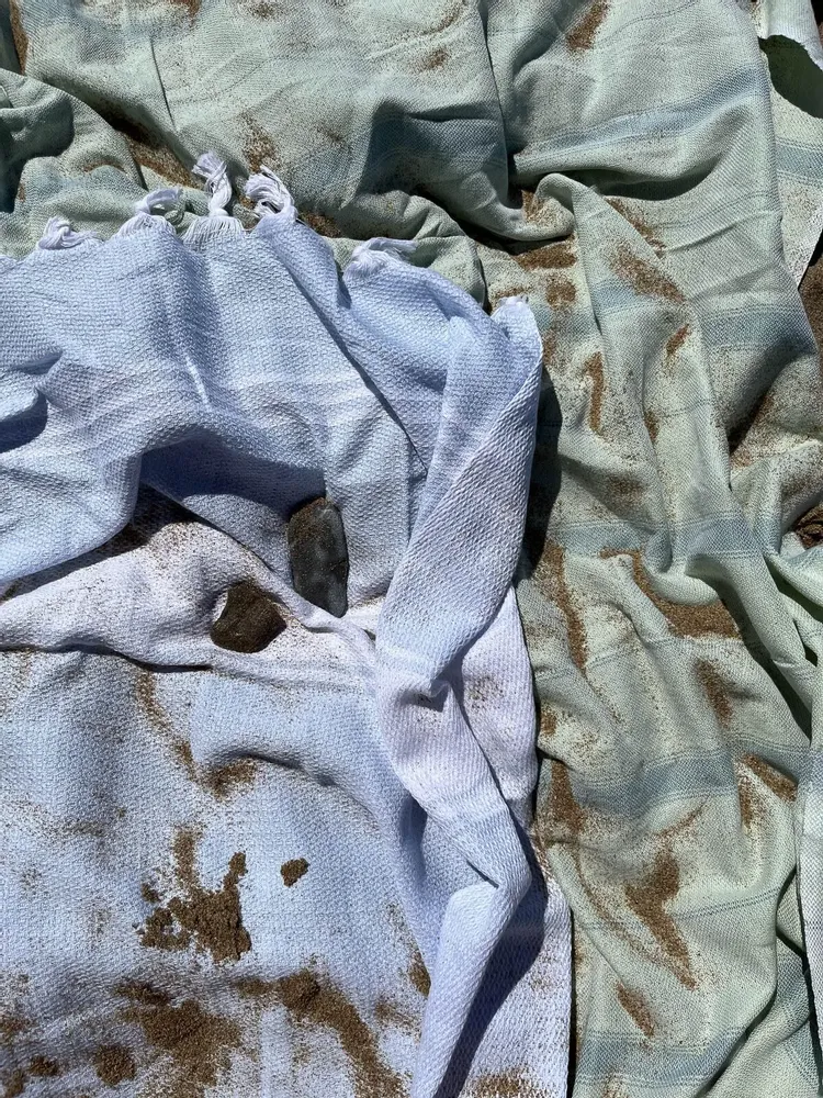 Autres linges de bain - fouta bleu clair/blanc - OTTOMANIA