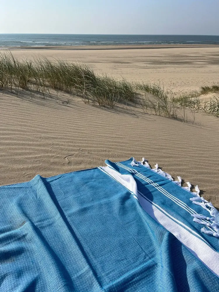 Other bath linens - hammam towel ocean blue/white - OTTOMANIA