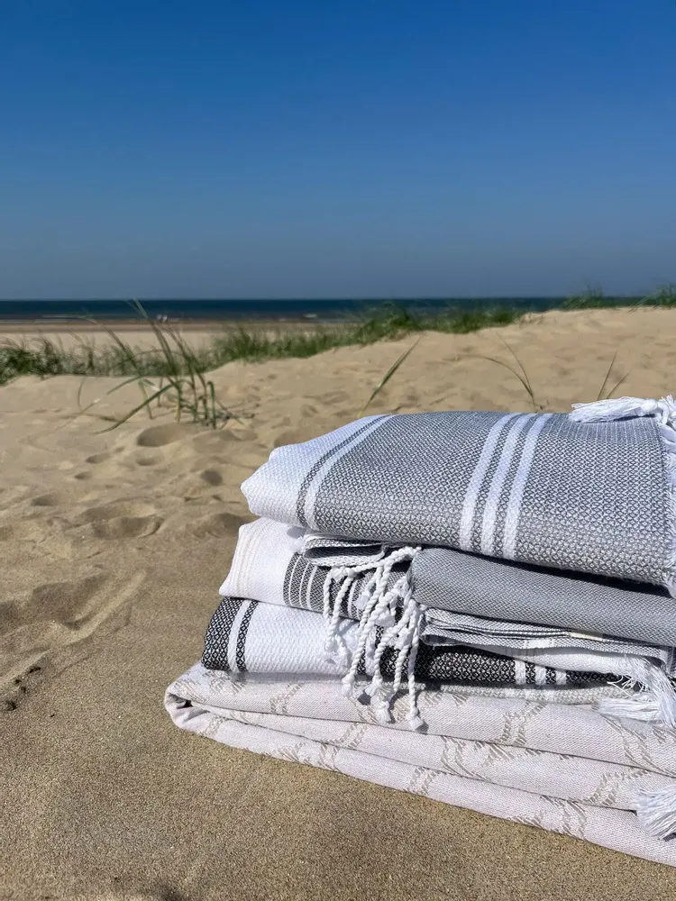 Other bath linens - hammam towel grey/white - OTTOMANIA