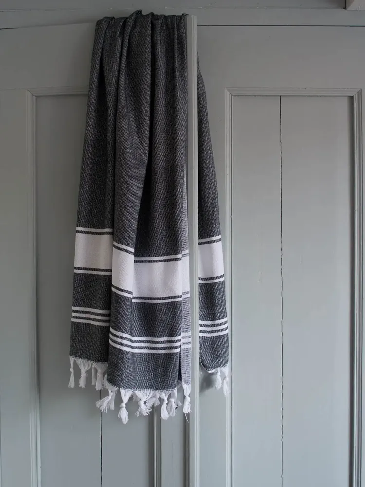 Other bath linens - hammam towel black/white - OTTOMANIA
