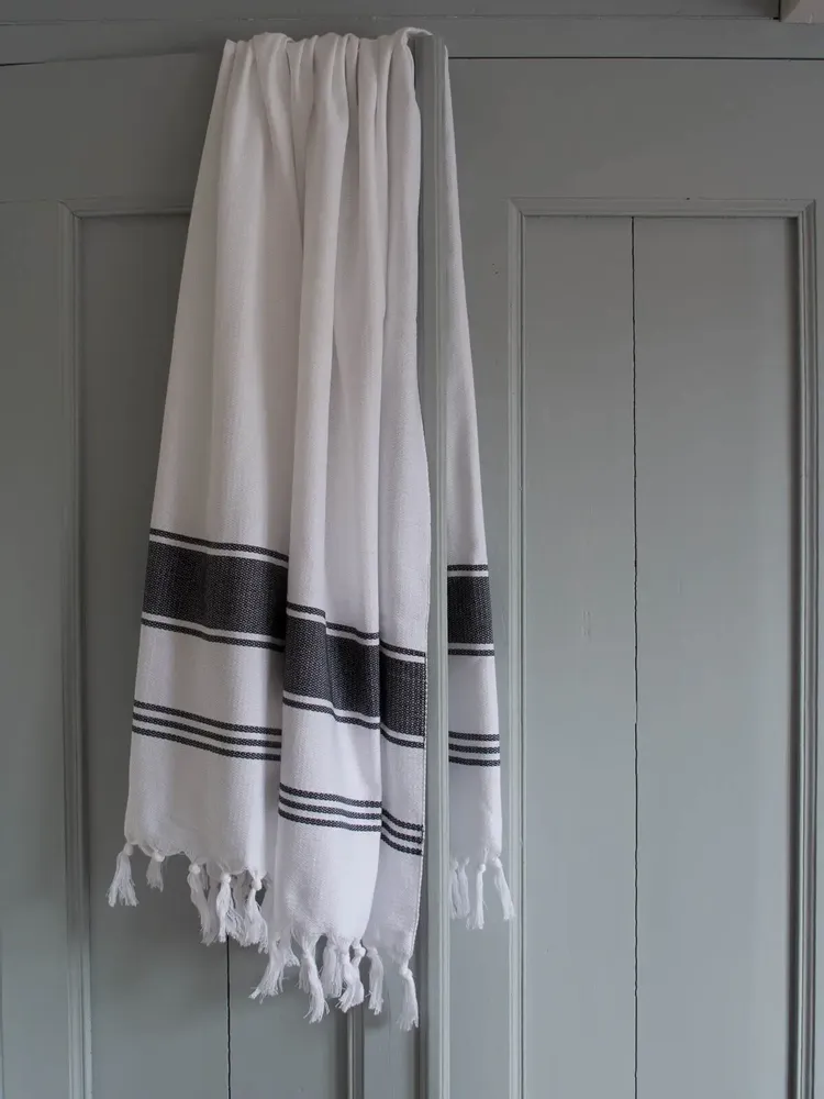 Other bath linens - hammam towel white/black - OTTOMANIA