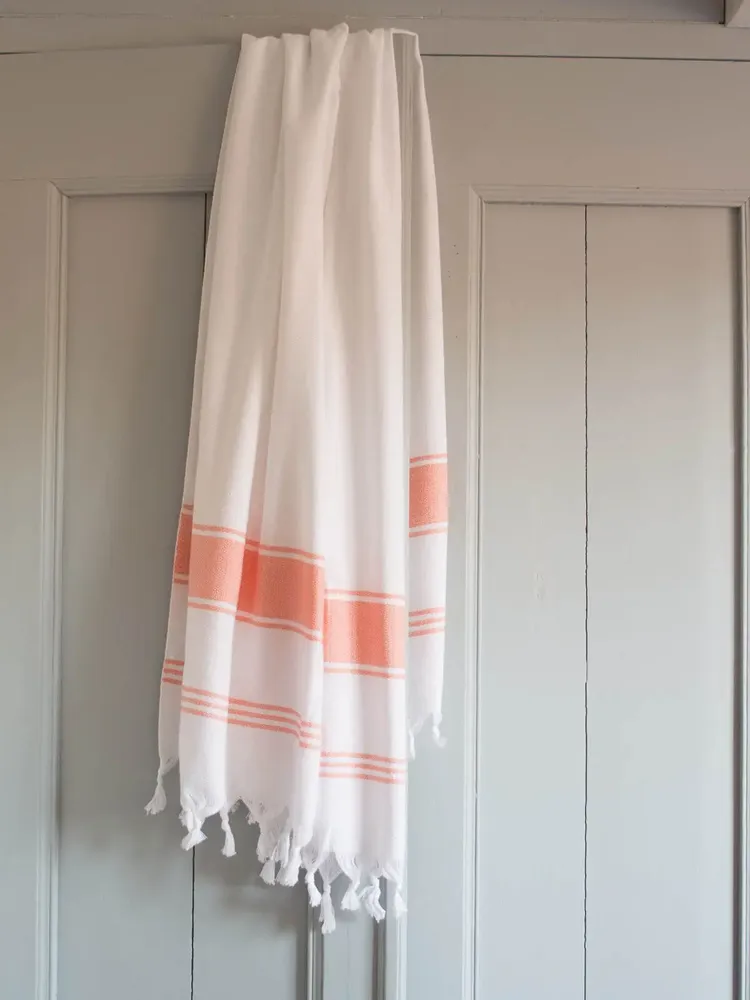 Other bath linens - hammam towel white/peach - OTTOMANIA