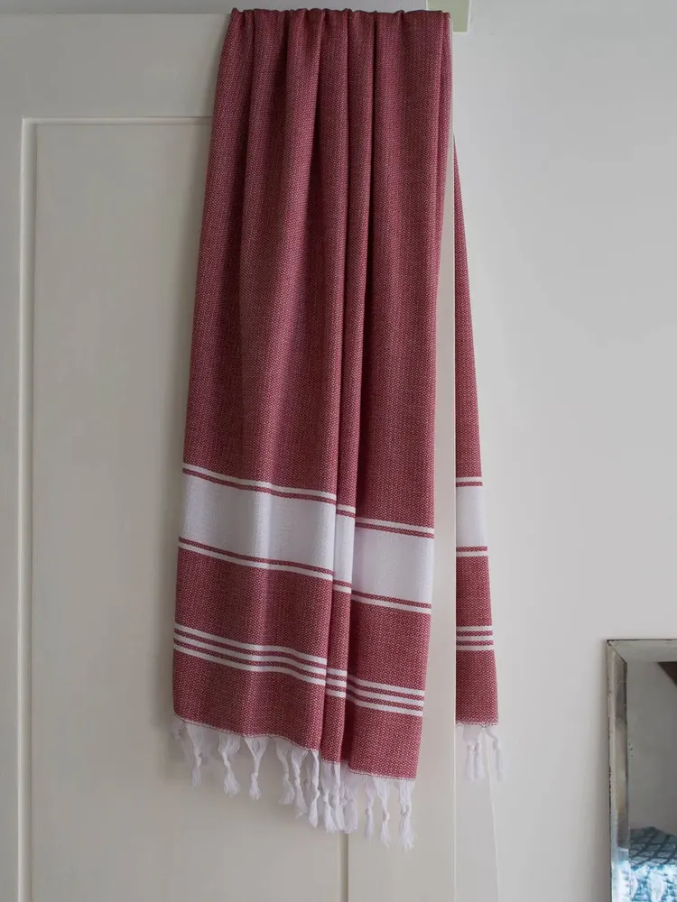 Autres linges de bain - fouta bordeaux - OTTOMANIA