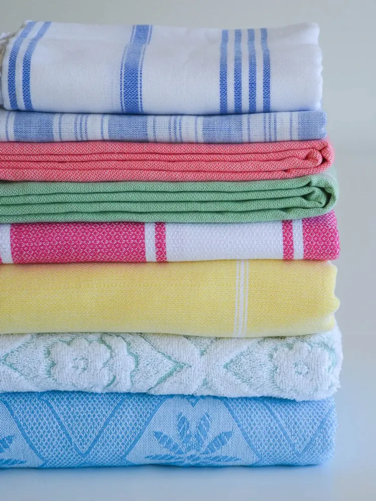 Autres linges de bain - fouta fuchsia/blanc - OTTOMANIA