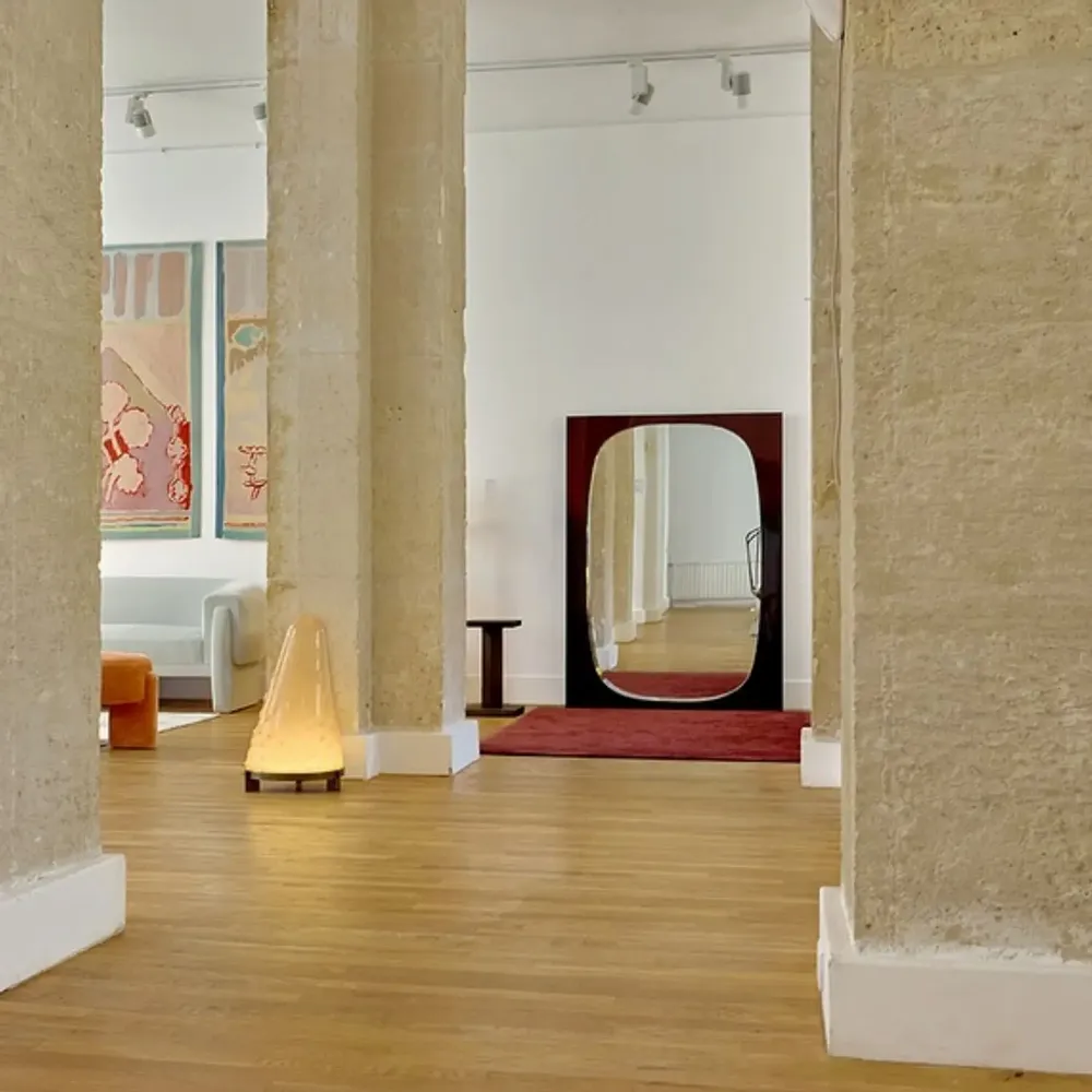 Chambres d'hôtels - Miroir rectangulaire à poser au sol Constantin en Bois Laqué Dégradé - DUISTT