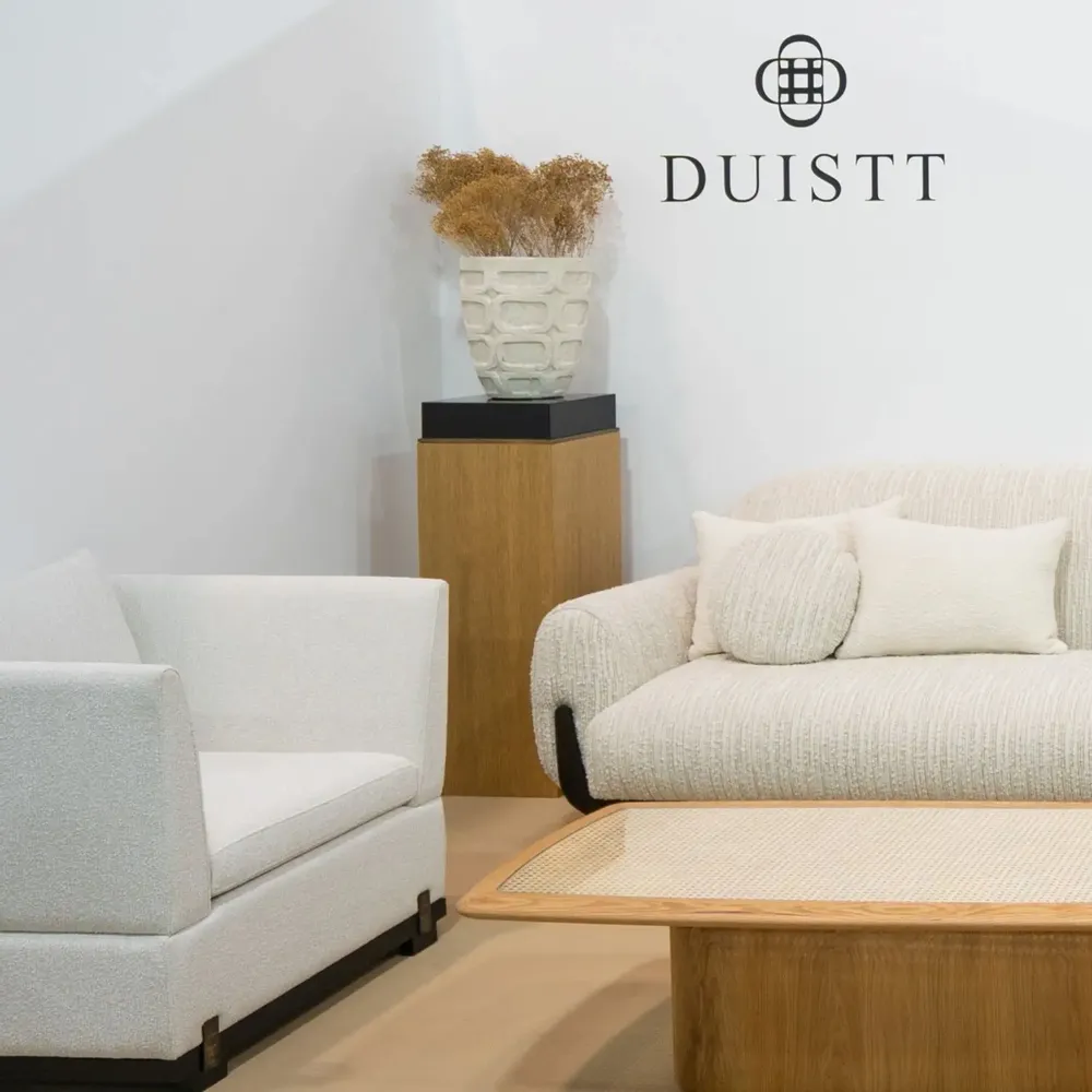 Hotel bedrooms - Block Pedestal in Gold Limed Oak and Lacquered Top - DUISTT