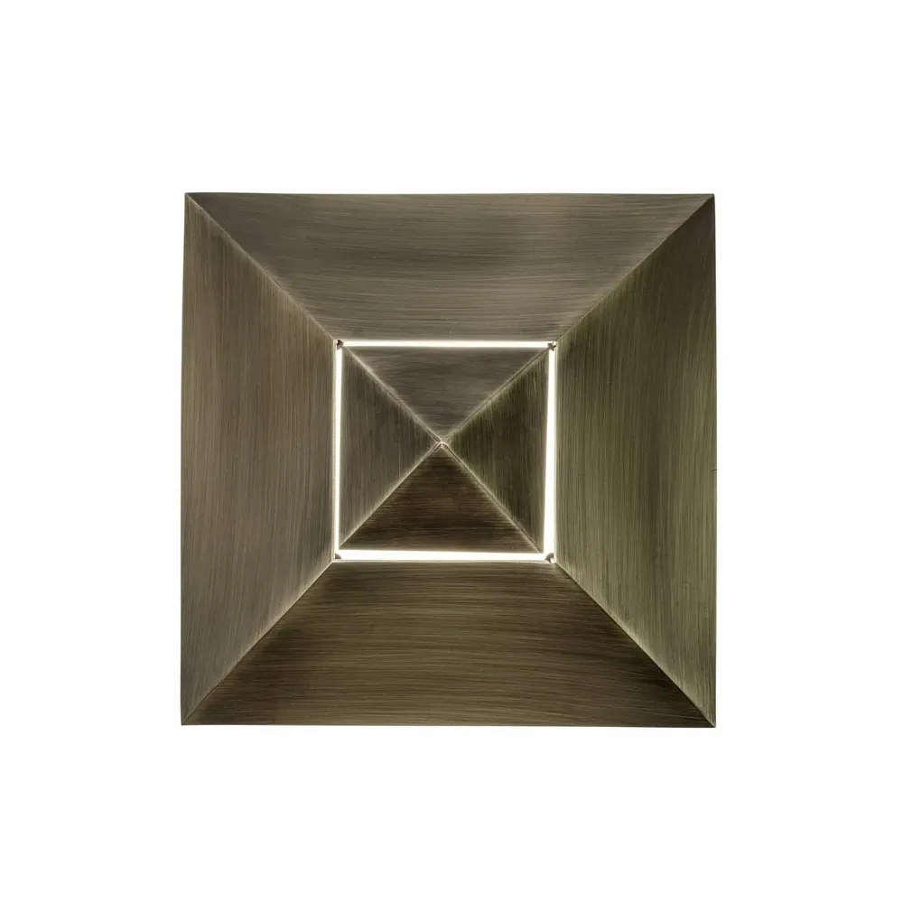 Wall lamps - Stud Wall Sconce, geometric wall light, brass dark bronze - DUISTT