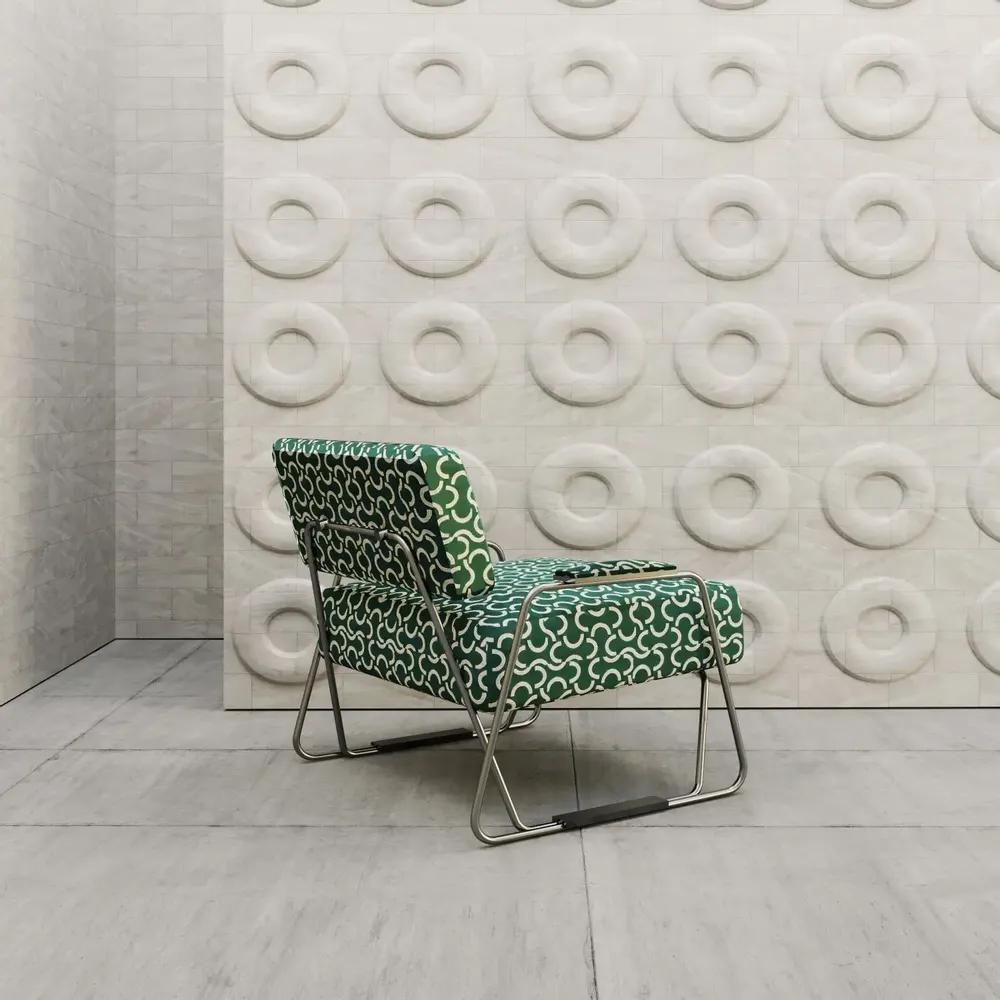 Lounge chairs for hospitalities & contracts - Apollo Armchair in Stainless Steel - DUISTT