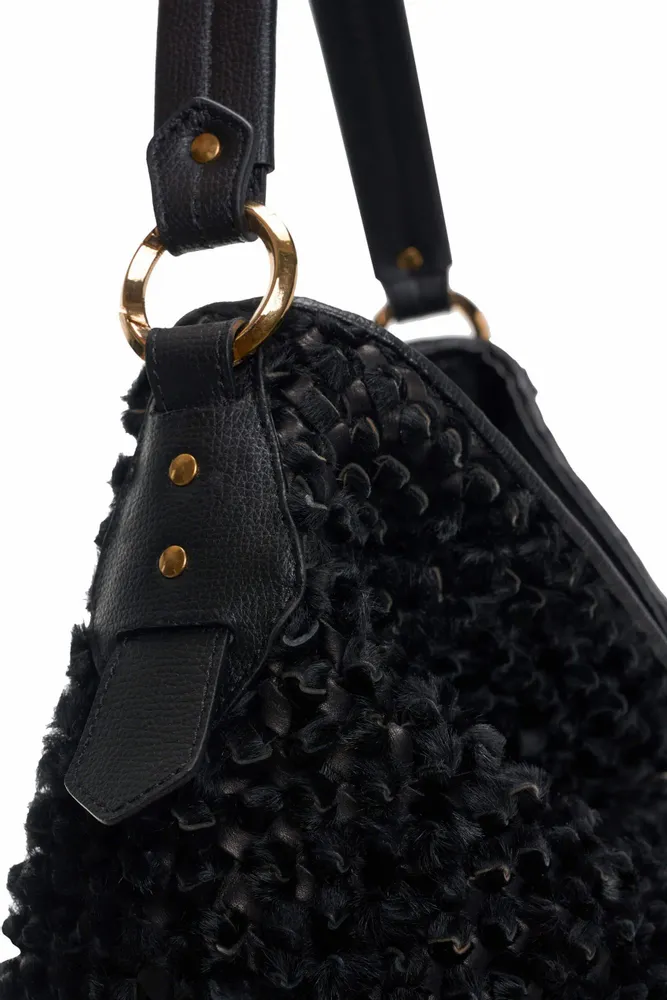 Bags and totes - Hobo bag with knot detail handmade weaving - SAPAF 1954