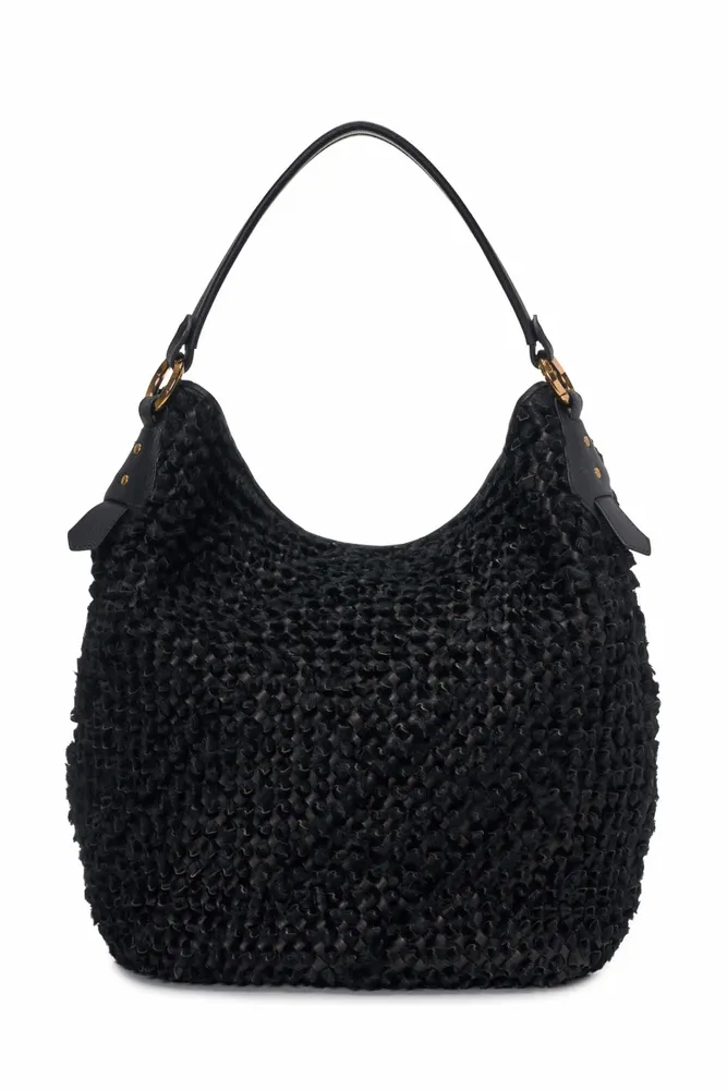 Bags and totes - Hobo bag with knot detail handmade weaving - SAPAF 1954