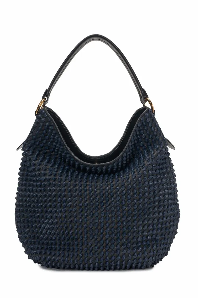 Bags and totes - Hobo bag with knot detail handmade weaving - SAPAF 1954