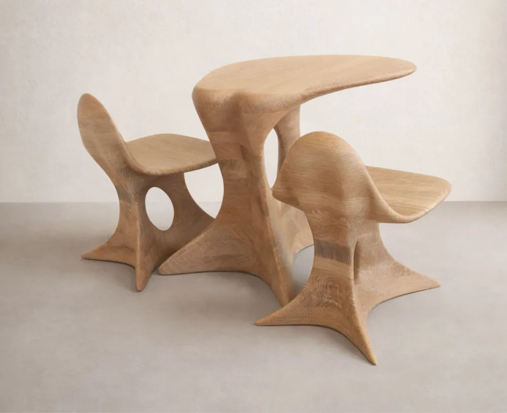 Coffee tables - Aphrodite Collection | Exclusive Table Set Series | Solid Oak Wood - NEXART