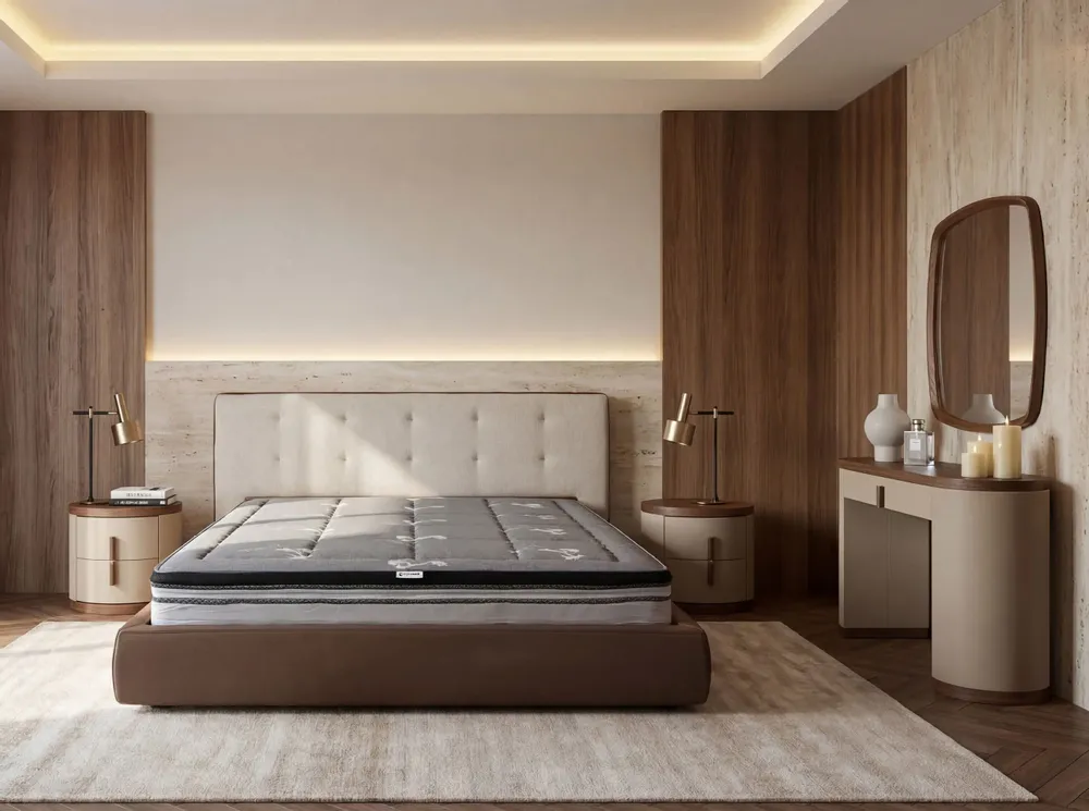 Literie pour hôtels - Matelas hybride en latex naturel avec ressorts ensachés indépendants 180x200 - ANGEL CERDÁ