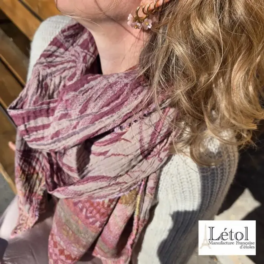 Foulards et écharpes - Etole Létol collection PE2026 - LÉTOL , MANUFACTURE FRANÇAISE D'ÉTOLES