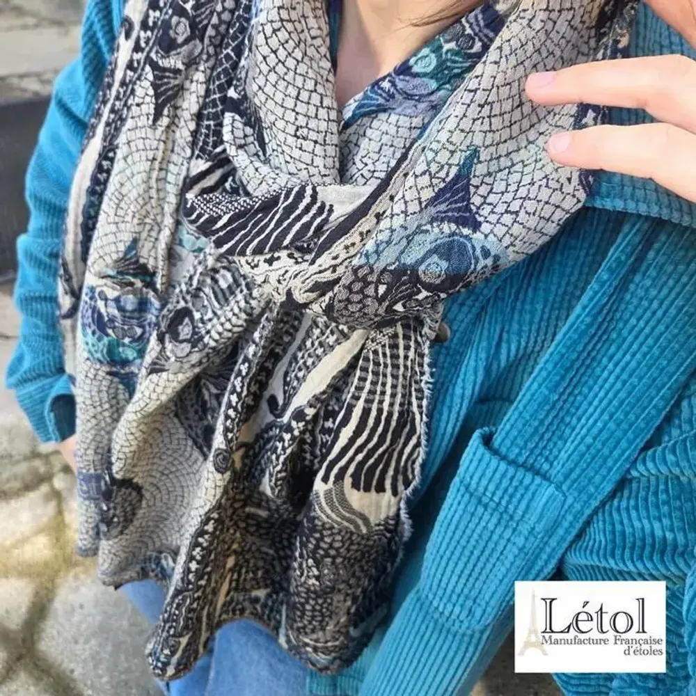 Foulards et écharpes - Etole Létol collection PE2026 - LÉTOL , MANUFACTURE FRANÇAISE D'ÉTOLES