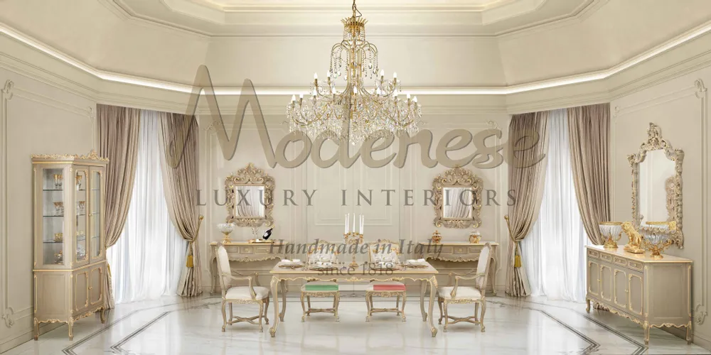 Dining Tables - Timeless Dining Set - MODENESE LUXURY FURNITURE
