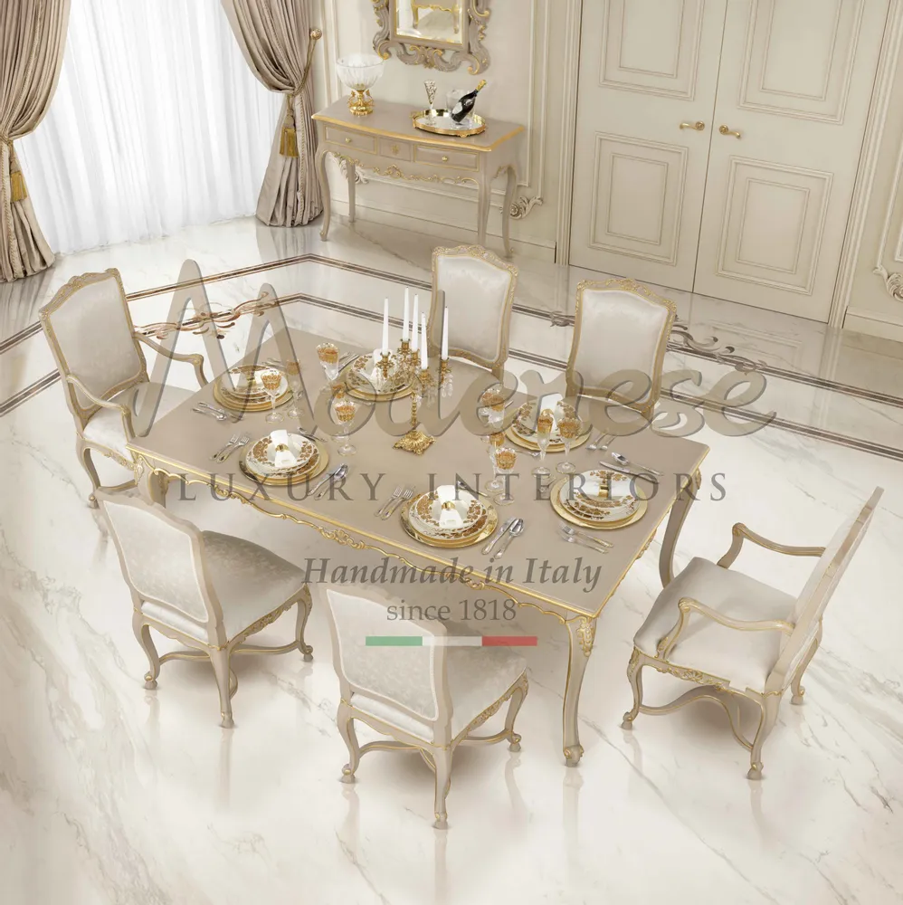 Dining Tables - Timeless Dining Set - MODENESE LUXURY FURNITURE