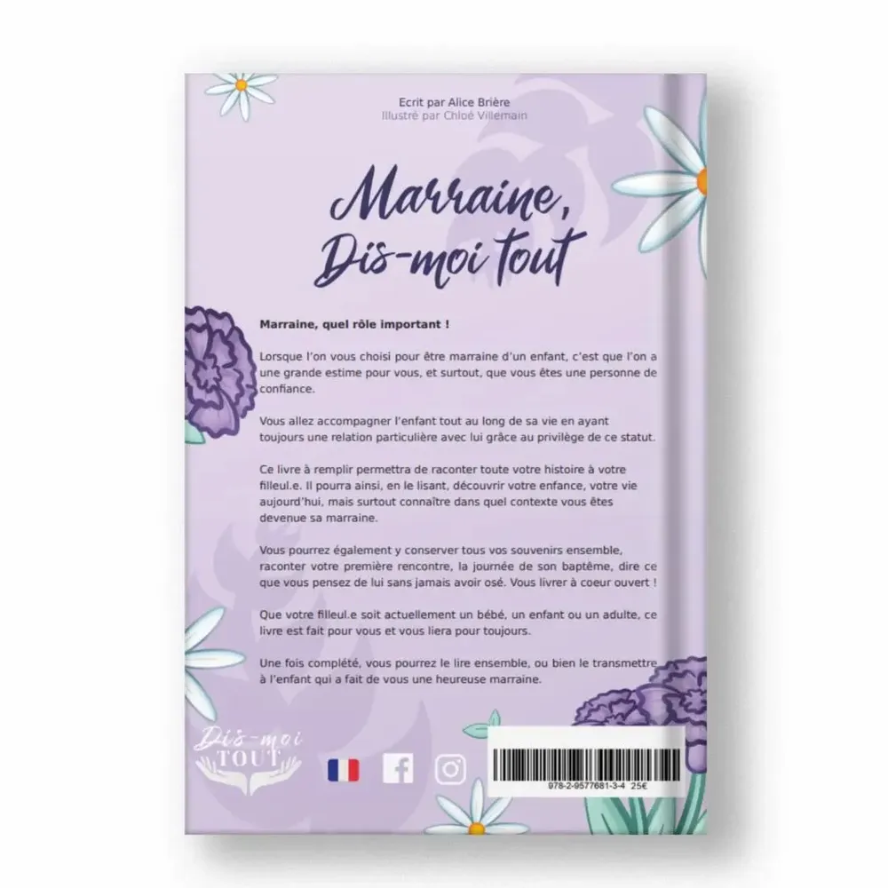 Gifts - Godmother, tell me everything gift book - DIS-MOI TOUT