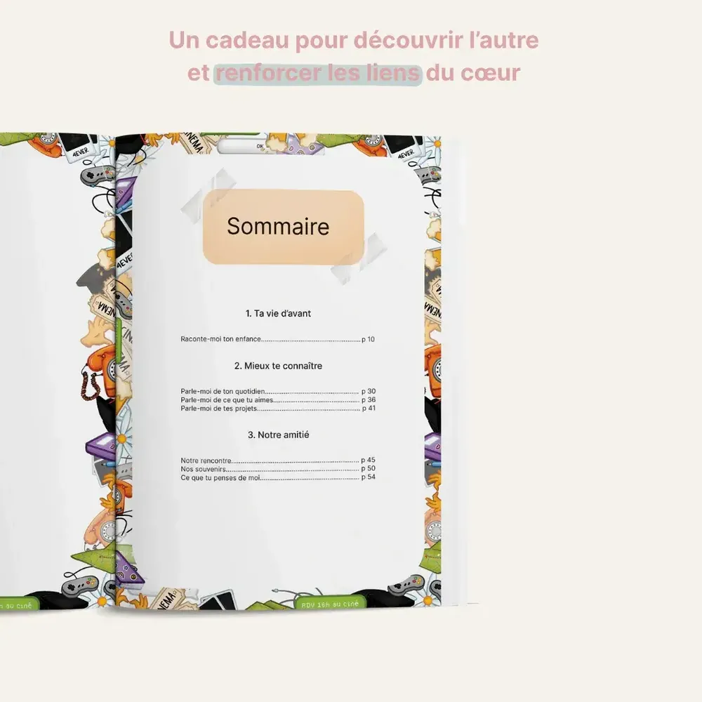 Gifts - Gift book My friend, tell me everything - DIS-MOI TOUT