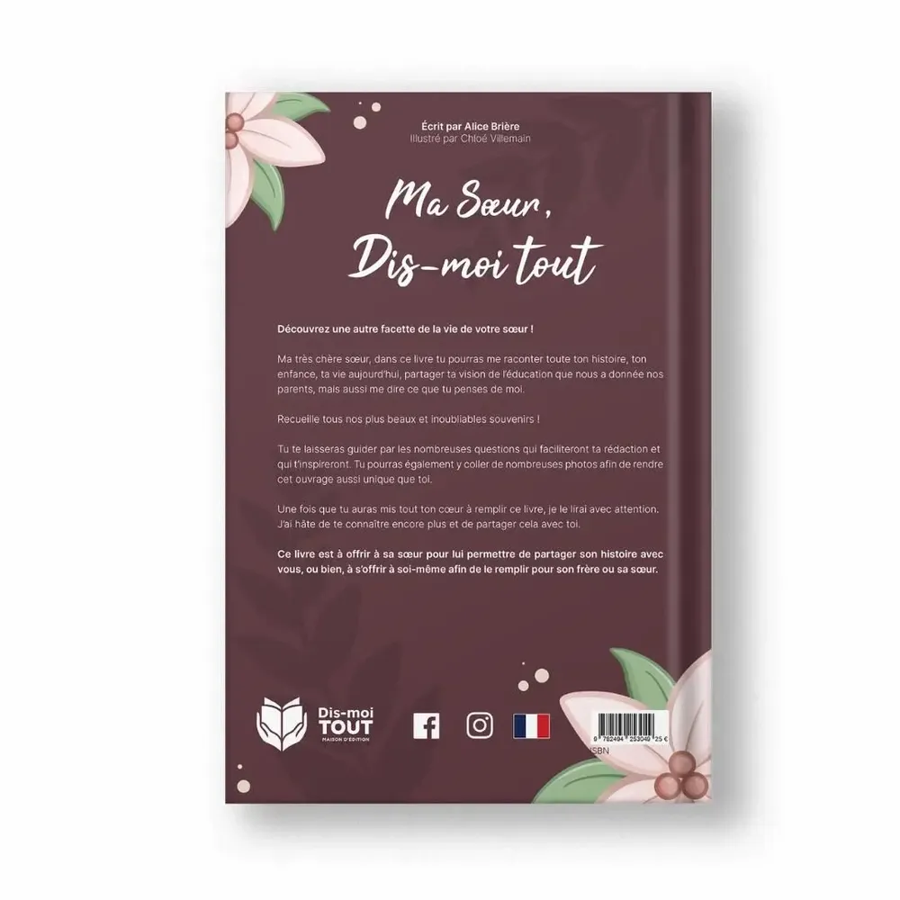 Gifts - My sister, tell me everything gift book - DIS-MOI TOUT