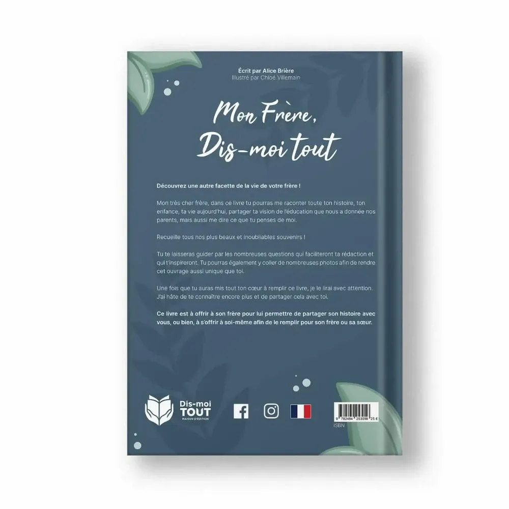 Gifts - My brother, tell me everything gift book - DIS-MOI TOUT