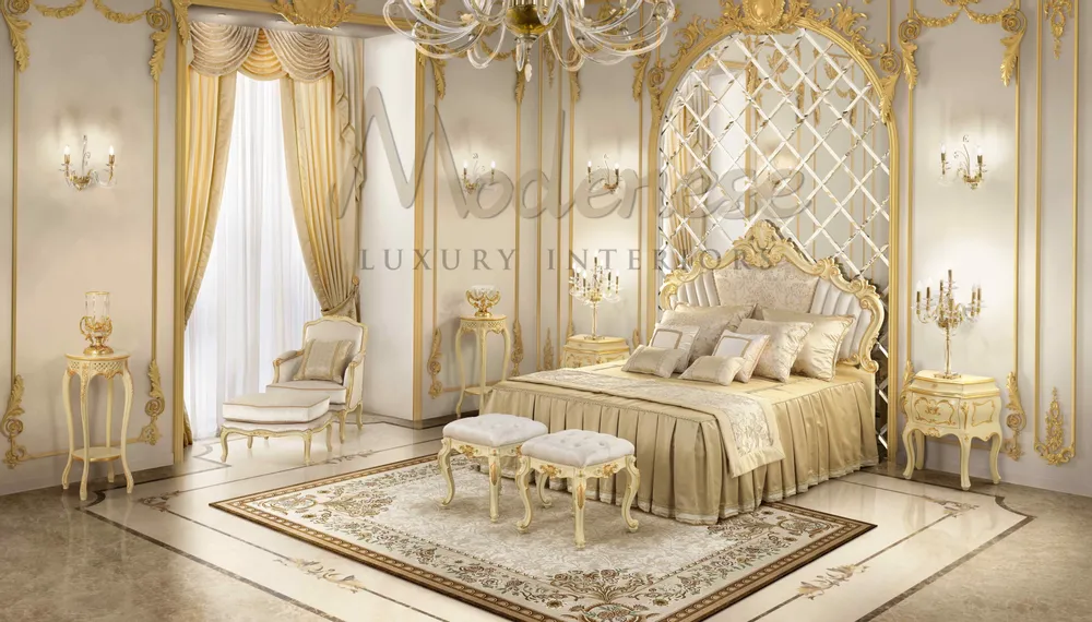 Beds - Royal Bedroom Set - MODENESE LUXURY FURNITURE