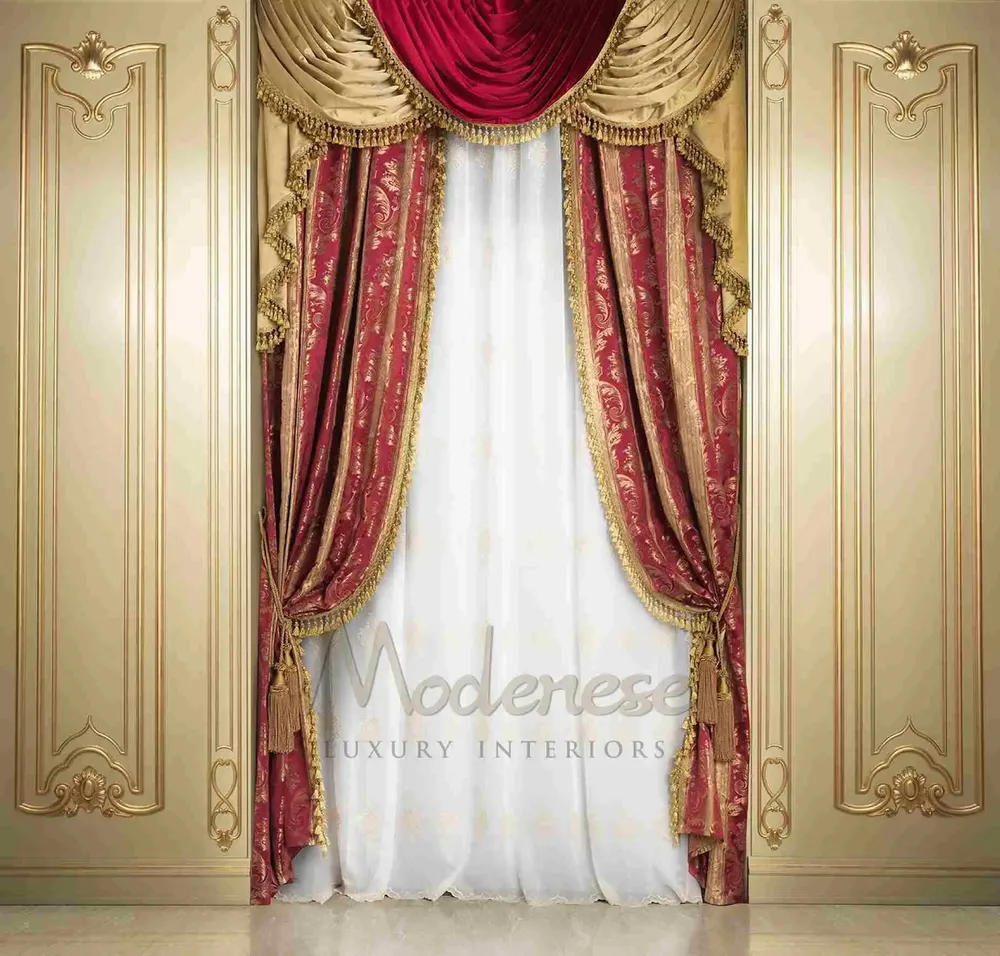 Sofas - Royal Cardinal Red Majlis - MODENESE LUXURY FURNITURE