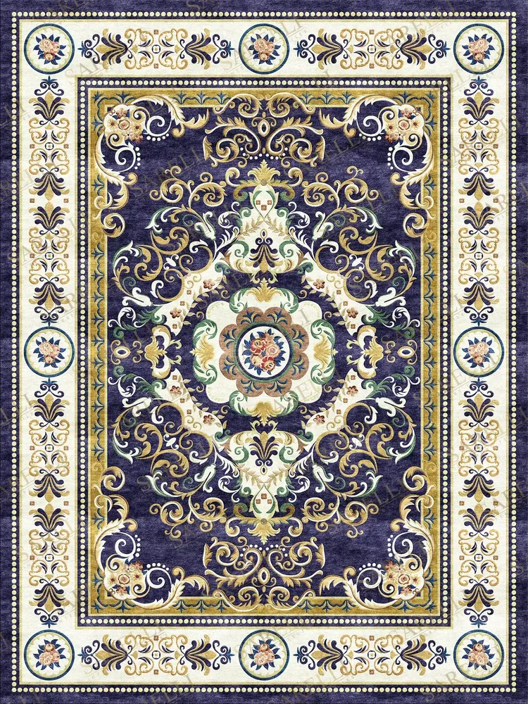 Classic carpets - Aubusson Collection- Imperial Rococo Flourish - SARELLI INTERIORS TEXTILES