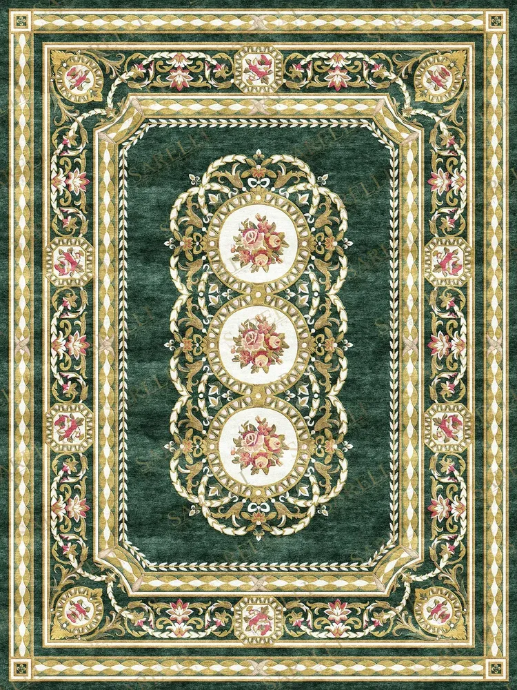 Classic carpets - Neoclassic Collection- Royal Garden Medallions - SARELLI INTERIORS TEXTILES