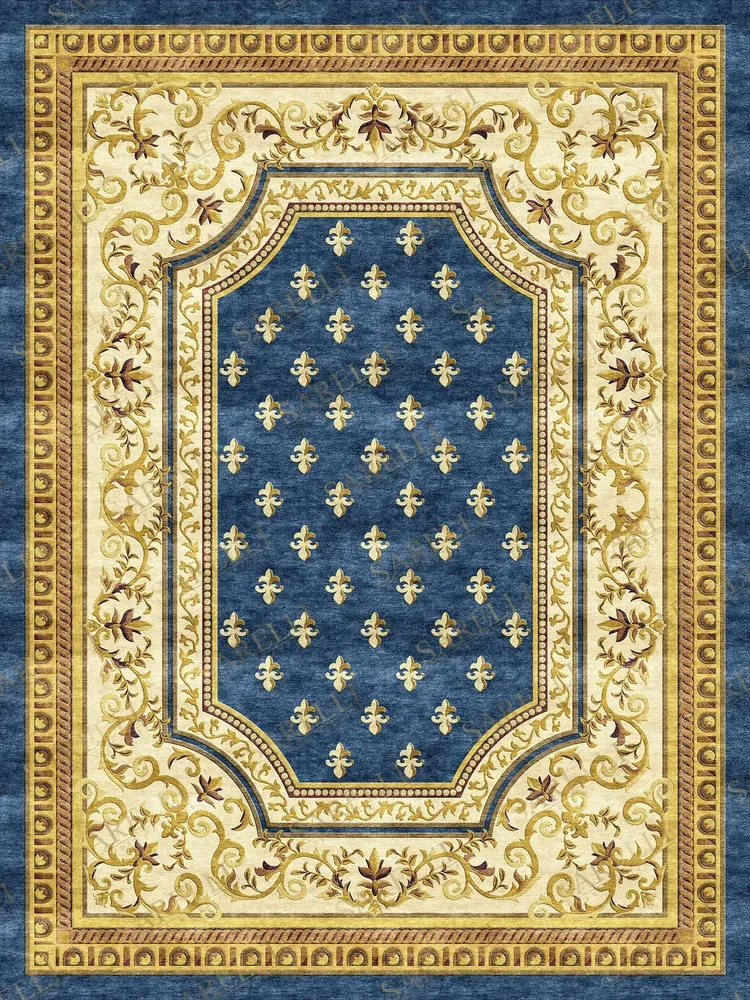 Classic carpets - Neoclassic Collection- Imperial Lily Medallion - SARELLI INTERIORS TEXTILES